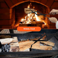 thumbnail image 5 of Pinzas para chimenea, pinzas para leña de 66 cm de largo, pinzas para troncos, accesorios para chimenea para hoguera interior, estufa al aire libre, fogata y parrilla de Camping Kuyhfg Sin marca, 5 of 5