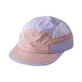 thumbnail image 3 of Lumtrix Flat Bill Hat for Men Women Lightweight Short Brim Baseball Hat Breathable Mesh Outdoor Summer Sports Hat Purple One Size, 3 of 4