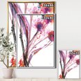 thumbnail image 2 of Abstract Purple Handpainted Flowers - Traditional Framed Canvas, 2 of 3