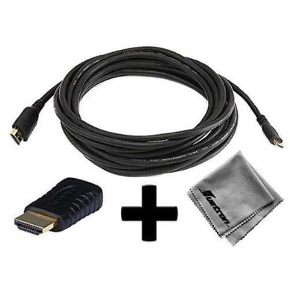 Sony Handycam HDR-CX220 Compatible 15ft HDMI?to HDMI?Mini Connector Cable C...