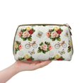 thumbnail image 4 of Rateoe Vintage Bike Flower Butterfly for Travel Makeup Bag,Large Capacity Cosmetic Bags for Women,Waterproof Portable Pouch Open Flat Toiletry Bag Make up Organizer, 4 of 8