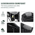 thumbnail image 4 of Sunnyfeel Plush Oversize Outdoor Foldable Comfortable Padded Sturdy Camping Club Chair, Black, 4 of 5