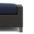 thumbnail image 3 of New Classic Furniture Skye Wicker Patio Ottoman in Blue (Set of 2), 3 of 8