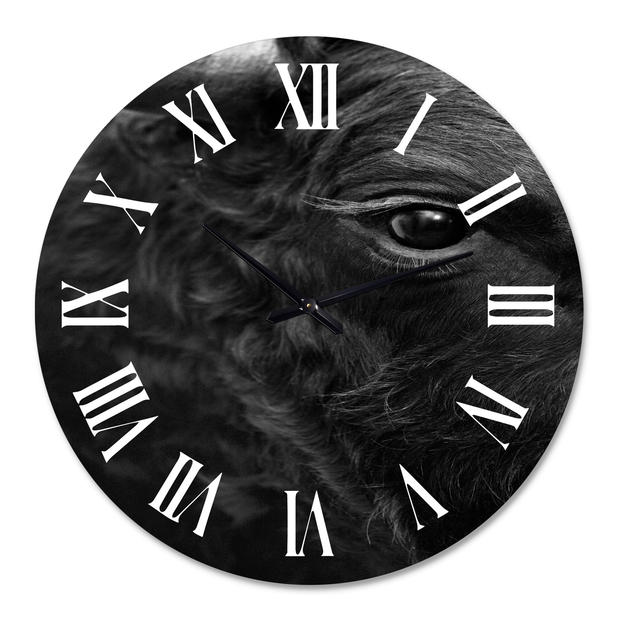 Designart 1 in Quartz Farmhouse Wall Clock