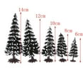 thumbnail image 2 of 10 piezas Modelo de árbol de pino con nieve, 1: 70-1: 200 Diorama Parque Jardín Paisaje en miniatura de Suministros de paisaje, 2 of 9