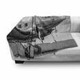 thumbnail image 3 of Vintage Airplane Soft Flannel Fleece Blanket, Old Airliner Cockpit Antique Engine Propellers Wings and Nostalgia Image, Cozy Plush for Indoor and Outdoor Use, 50" x 60", Grey Black, by Ambesonne, 3 of 6