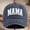 Navy, variant on Women's MAMA Embroidered Baseball Cap Vintage Two-Tone Cotton Dad Hat Adjustable Trucker Hat Mother's Day Gift