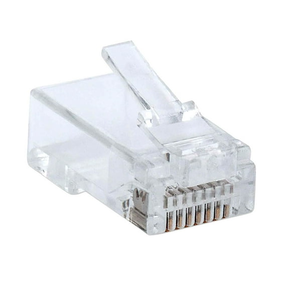Construct Pro RJ-45 Connectors for Cat6 Solid Cable (100-Pack, Color: Clear) Manufactured by Skywalker
