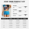 thumbnail image 2 of Yiaed Winter With Snowflakes Print Women's Athletic Shorts Running Shorts Sporty Short High Waisted Elastic Workout Shorts for Yoga Gym Running & Sports -Large, 2 of 8