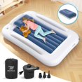 thumbnail image 1 of Cama inflable de viaje para niños pequeños Deeteck portátil de 152 cm con bomba, 1 of 9