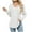 White, variant on Guluxicc T-Shirts for Women V-Neck Long Sleeve Loose Fit Shirts Casual Soft Comfy Pullover Tops