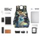 thumbnail image 4 of Balery Colorful Stained Glass Deer Mochila ligera para hombre y mujer: duradera e impermeable, ideal para la escuela, el trabajo, viajes y uso diario., 4 of 7