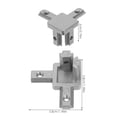 thumbnail image 2 of Tineasur 6-Pack Aluminum Corner Bracket Connectors for Shelving Units and Structural Framework Support, 2 of 8
