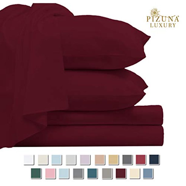 Pizuna 800 Thread Count Cotton Split King Sheets Set for ...