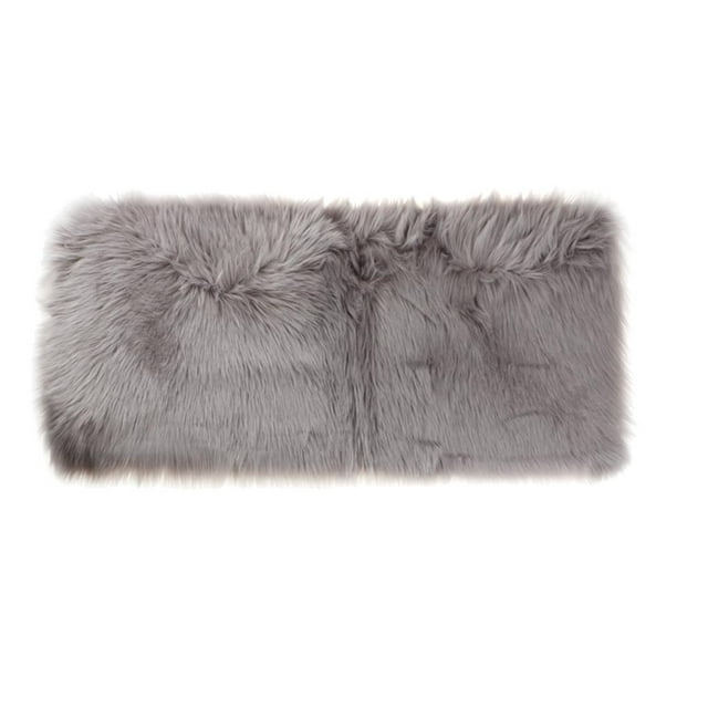 DOLITY Artificial Wool Sheepskin Room Floor Rug Carpet Mat Gray