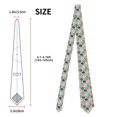 thumbnail image 2 of Men's Ties, Donut Print Blue Polka Dots Satin Ties for Men, Mens Formal Neck Ties for Business Weeding Gift, 2 of 5