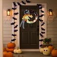 thumbnail image 6 of YIKA Halloween Decoration Crescent Witch Maple Leaf Wreath Halloween Door And Window Hanging Decoration Halloween Scene Decoration Props F3Halloween Yard Decor, 6 of 6