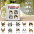 thumbnail image 4 of Personalized Funny Cat Mug This Cat Dad Belongs To Fathers Day Mug Gifts For Cat Father Cat Lover Cat Dad Pet Lovers Gifts Birthday Christmas Father's Day 11oz 15oz Coffee Mug (3 cats), 4 of 7