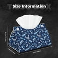 thumbnail image 5 of Fuzoiu Blue Bus Print Tissue Box Cover, PU Leather Tissue Holder,Decorative Facial Paper Organizer for Bathroom Living Room Bedroom Countertop Office Desk Car Home, 5 of 7