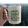 thumbnail image 2 of Home is Where My Plant is Watercolor Potted House Plant Ceramic Mug-11oz Coffee Milk Tea Mug Cup with Handle,Plant Lover Gifts,Gardener Gifts,Plant Lady Gifts, 2 of 4