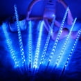thumbnail image 1 of 8pcs/Set Falling Raindrop Light Easy to Use Eye-catching Widely Usage Holiday Decoration Snowfall LED Lights for Outdoor, 1 of 8