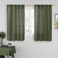 thumbnail image 1 of Cortinas LAMIT Short Window Linen, 34 x 45 cm, color verde oliva, 2 paneles, 1 of 9