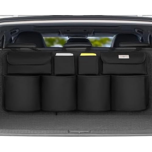 Car Trunk Organizer, LARGE CAPACITY Car Organizers and Storage with 8 Pockets, Upgraded Trunk Storage for Car, SUV, Truck, MPV