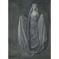 thumbnail image 3 of Edwin Austin Abbey 11x14 Black Modern Framed Museum Art Print Titled - Study for Blanchefleur (1993), 3 of 5