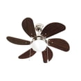 thumbnail image 1 of Ventilador de Techo Con Lampara Benelux 75 cm 50W 6 Aspas Chocolate Decorativo, 1 of 6