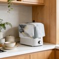 thumbnail image 4 of Toaster Cover 2 Slice, Grey White Marble Dustproof Bakeware Oven Protector with Top Hook, Ink Painting Modern Abstract Waterproof Small Kitchen Appliance Toasters Dust Cover, 11"x6"x8", 4 of 9