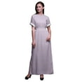 thumbnail image 1 of Bimba Rayon Mignon Dahlia Floral Womens Printed Side Slit SummerDressLong Maxi Gown-Large, 1 of 6