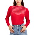 thumbnail image 1 of I.N.C Chandail-Over Orné pour Femmes, Rouge, Petit, 1 of 1
