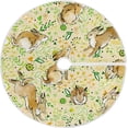 thumbnail image 1 of FMSHPON Cute Bunny Xmas Christmas Tree Skirt Stand Mat for Holiday Party Decoration Indoor Outdoor 48 inches, 1 of 6