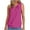 Hot Pink, variant on Taqqpue Womens Summer Tank Tops Eyelet Embroidery Sleeveless Casual Shirts Keyhole Neck Trendy Tops Beach Vacation Outfits Scoop Neck Basic Top