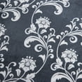 thumbnail image 4 of SoftLux Printed Luxury Velvet Plush Fleece Blanket, Full/Queen, 90" x90", Grey Floral Scroll, 4 of 6