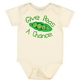 thumbnail image 3 of Inktastic Give Peas a Chance. Boys or Girls Baby Bodysuit, 3 of 5