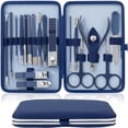 thumbnail image 1 of Muyoka Kit de manicura 18 en 1 Kit de cuidado de uñas profesional Kit de cuidado personal de manicura portátil de acero inoxidable para viajes en el hogar Juego de cortaúñas para dedos y pies unisex K Muyoka Hogar, 1 of 6