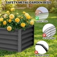 thumbnail image 6 of CazToi 2-Pack 6x3x1.5 ft Galvanized Raised Garden Beds Large Outdoor Planter Boxes with Open-Base & Wave Panels, 6 of 9