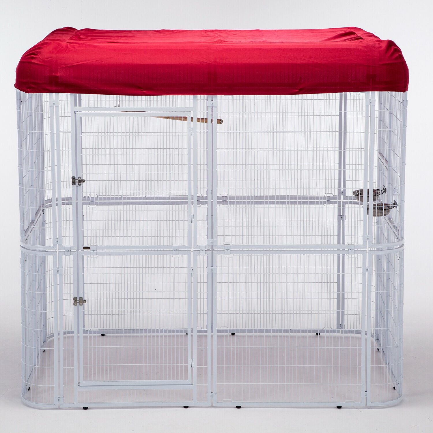 Walsport Bird Cage Cover 102''x76''Waterproof,Red