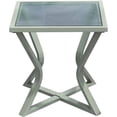 thumbnail image 6 of Mod Furniture Asbury 3-Piece Modern Outdoor Bistro Chat Set with Two Sling Side Chairs and Glass Top Side Table - ASBURY3PC-TAN, 6 of 8