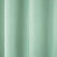 thumbnail image 5 of TOWN & COUNTRY BASICS Cabana Solid Heavyweight Indoor Outdoor Curtains, Light Filtering Opacity with Grommet Top, Water Repellent, 2-Pack Set, 54"x96", Seafoam, 5 of 11
