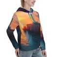 thumbnail image 6 of Wukai Lighthouse At Sunset Coast Print Womens Hoodies Fleece Sweatshirts Long Sleeve Sweaters Pullover Fall Outfits Winter Clothes-XX-Large, 6 of 7