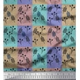 thumbnail image 1 of Soimoi Viscose Chiffon Fabric Artistic Leaves Decor Fabric Printed Yard 42 Inch Wide, 1 of 1