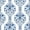 Bluestone, variant on NextWall Floral Ogee Peel and Stick Wallpaper 20.5 in. W x 18 ft. L - Steel & Rustic Taupe