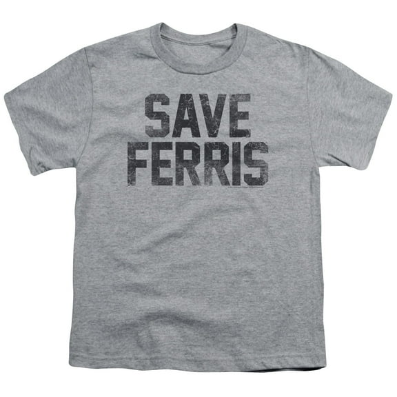 Ferris Bueller - Save Ferris - Youth Short Sleeve Shirt - Medium