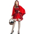 thumbnail image 4 of Disfraces de Halloween para mujer, moda retro, gótico, vestido de encaje, capa, minivestido de malla, conjuntos de disfraz de Halloween para mujer, 4 of 5