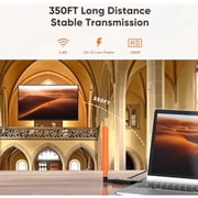 Wireless HDMI Transmitter and Receiver, Long Range 150M/450Ft, 1080P HD Streaming, Plug Play