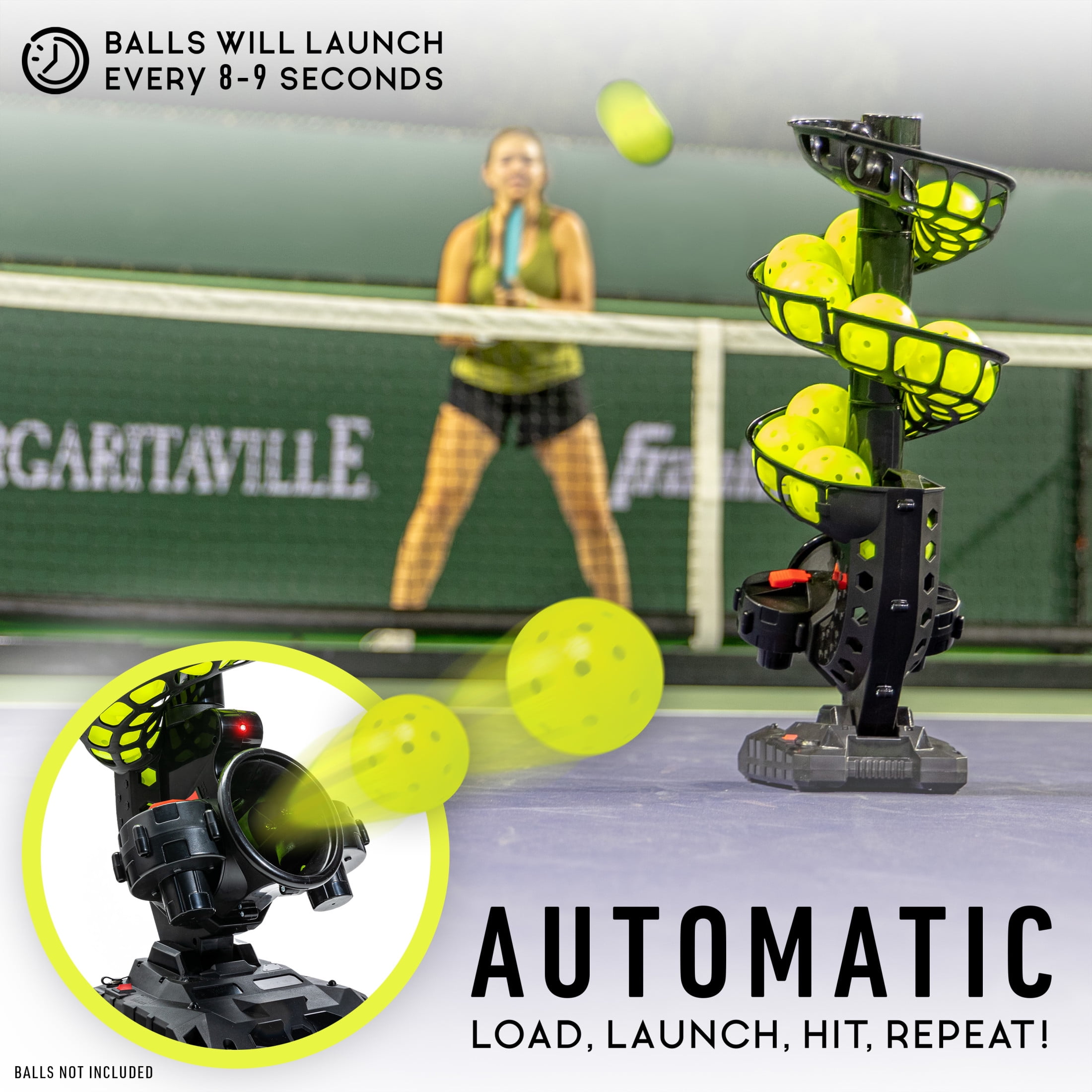 Franklin Sports Automatic Pickleball Launcher Machine - ProShot Tosser for Pickleball Practice + Training - Pickleball Training Equipment + Aid