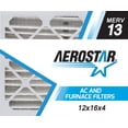 thumbnail image 2 of Aerostar 12x16x4 MERV 13 Pleated Air Filter, 4 Pack, Furnaces Filters, HVAC Filter, Air Conditioners Vent Filter Replacement for Home, 2 of 7