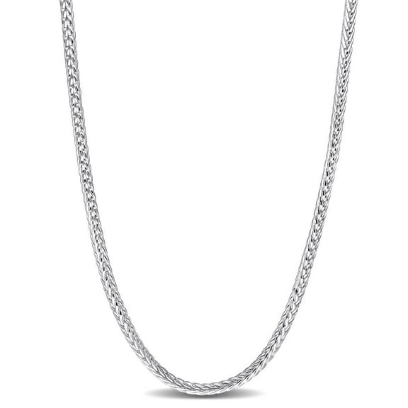 AMOUR Foxtail Chain Necklace In Sterling Silver, 24 In